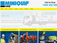 Tablet Screenshot of miniquip.com.au